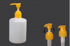 Poluprovidna okrugla plastična flaša 300mL sa pumpicom 24/410 - 12 kom